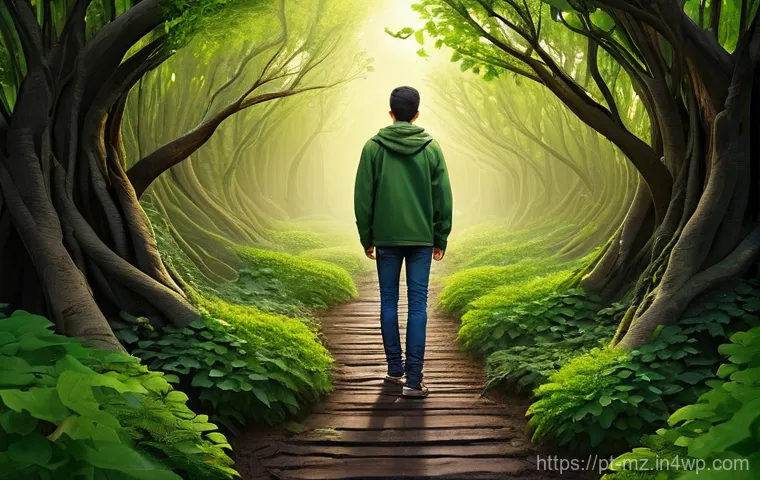 내러티브 건강법의 지속 가능성 - **Prompt 1: The Journey of Self-Discovery and Reinterpretation**
"A vibrant, richly detailed ill...